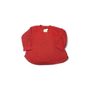 Calvin Klein Jeans Sweater Womens Size XXL Loose Knit Heavyweight‎ Red Pullover